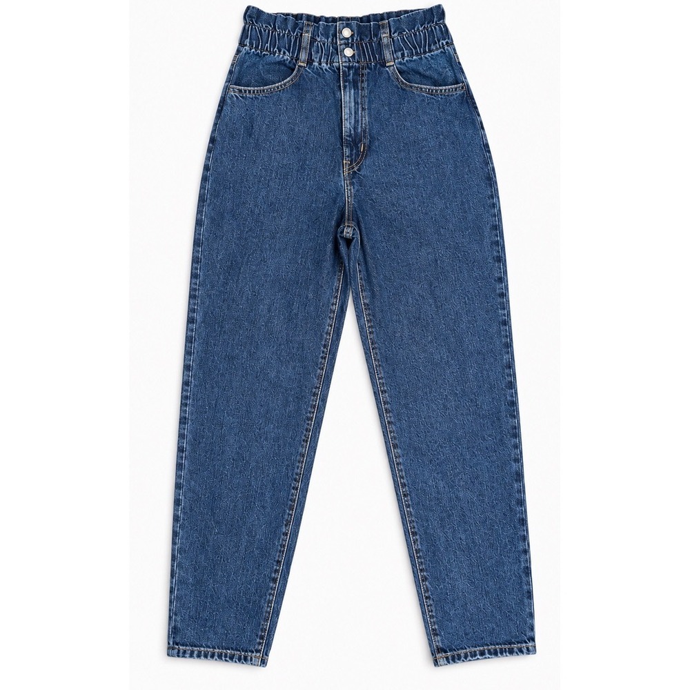 Vintage Levis High Waisted Paperbag Mom Jeans Medium Wash Denim Pants Sz 26